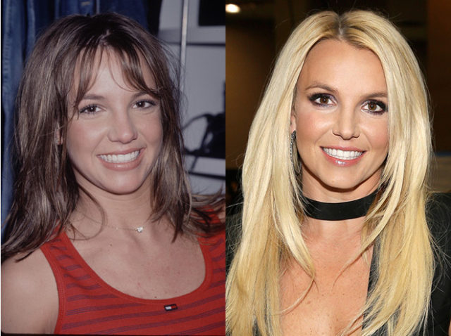 Britney Spears with natural hair color
