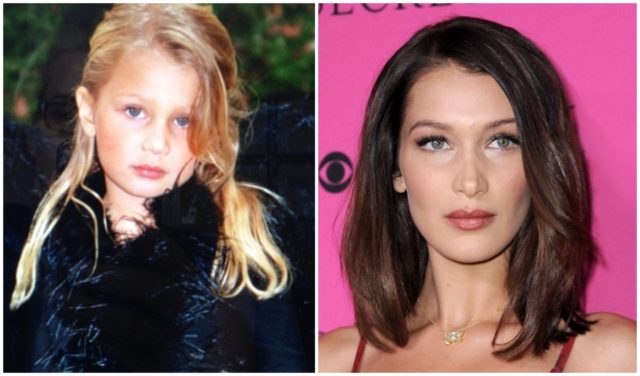 Bella Hadid Bella Hadid with natural hair color