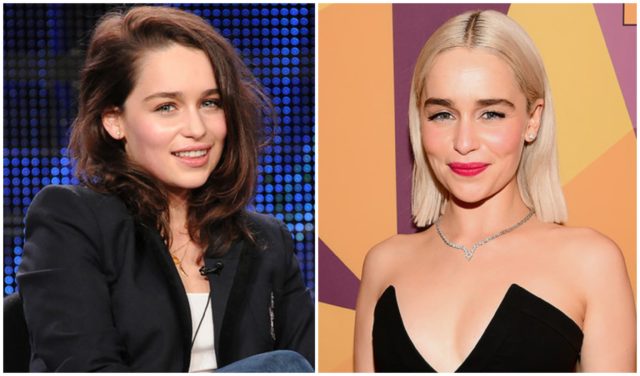 Emilia Clark with natural hair color