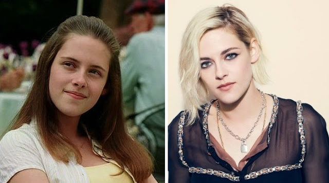 Kristen Stewart with natural hair color