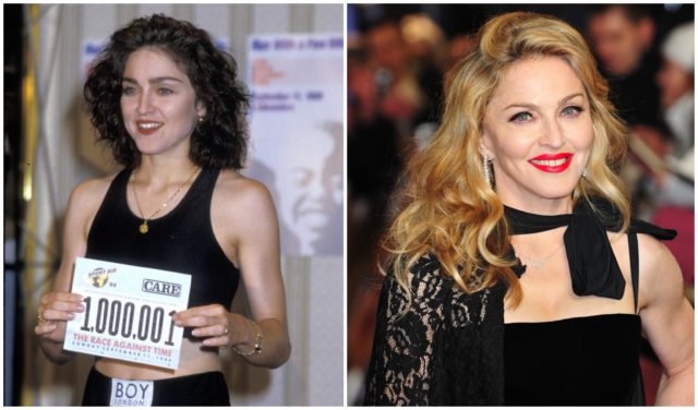 Madonna with natural hair color