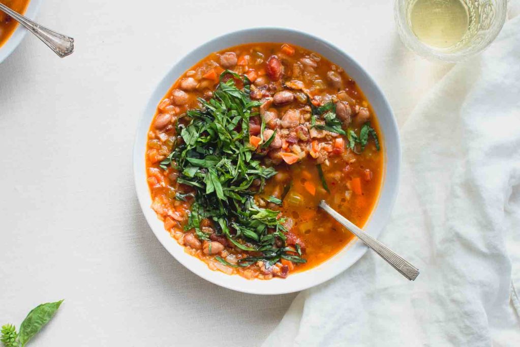 Delicious Cranberry Bean and Farro Soup With Fresh Herbs Recipe 1 Delicious Cranberry Bean and Farro Soup With Fresh Herbs Recipe
