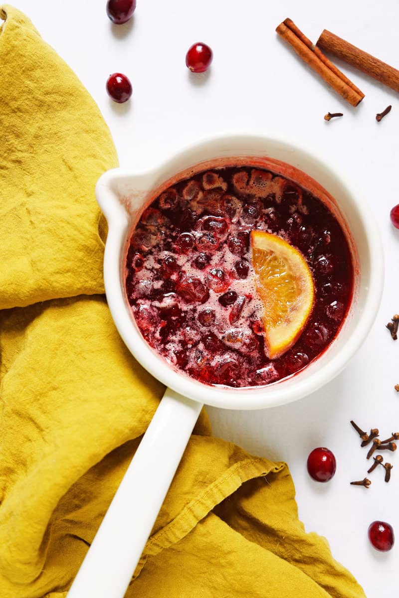 Delicious Hot Toddy With Cranberries!