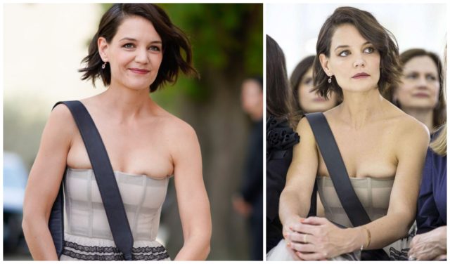 Katie Holmes  “Now burst!”: Celebrities Who Made a Mistake With the Size Of the Dress