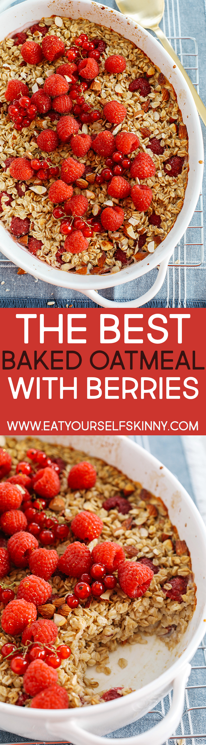 Healthy Breakfast Recipe: Raspberry Almond Baked Oatmeal