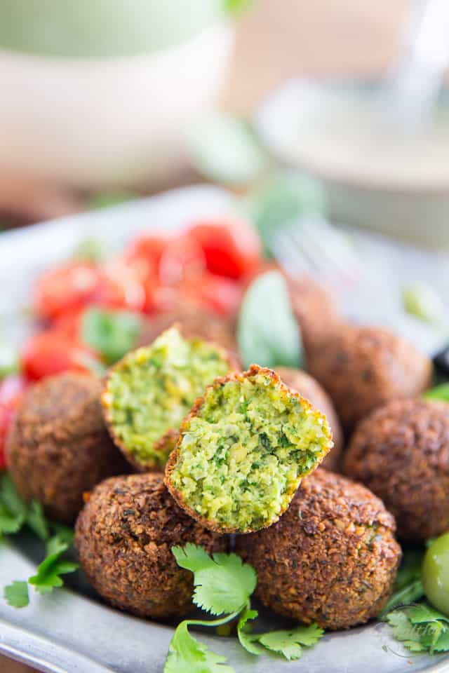 Delicious Falafel with Garlic Tahini Sauce Recipe