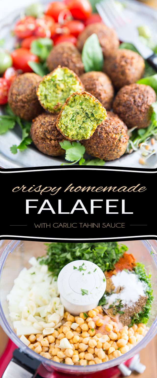 Delicious Falafel with Garlic Tahini Sauce Recipe