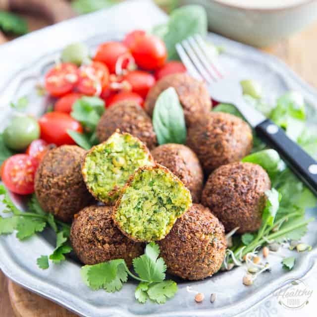 Delicious Falafel with Garlic Tahini Sauce Recipe