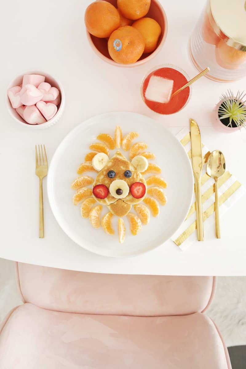 Funny Lion Face Pancake For Kids (Recipe)!