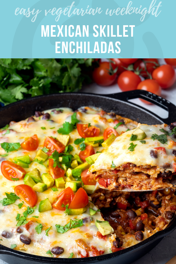 Easy Bubbly Mexican Skillet Enchiladas Recipe For You and Your Kids!
