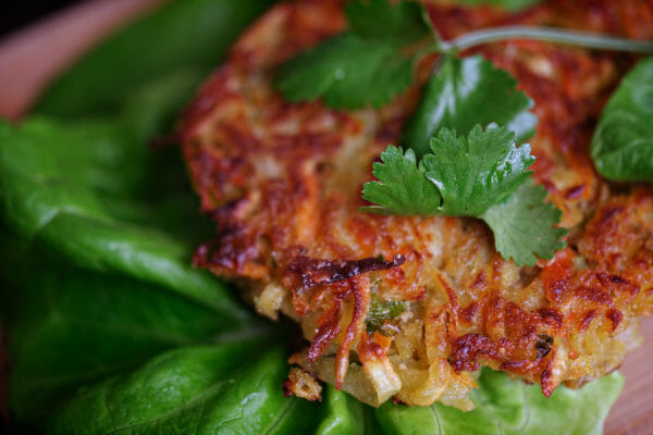 Delicious Sweet Potato Pancake Lettuce Wraps Recipe