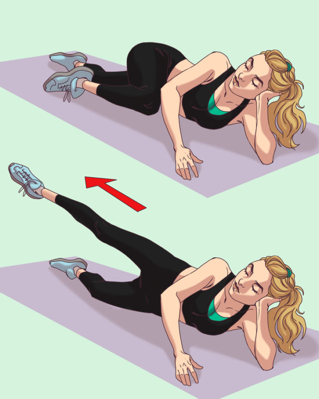 lift legs lying on your side