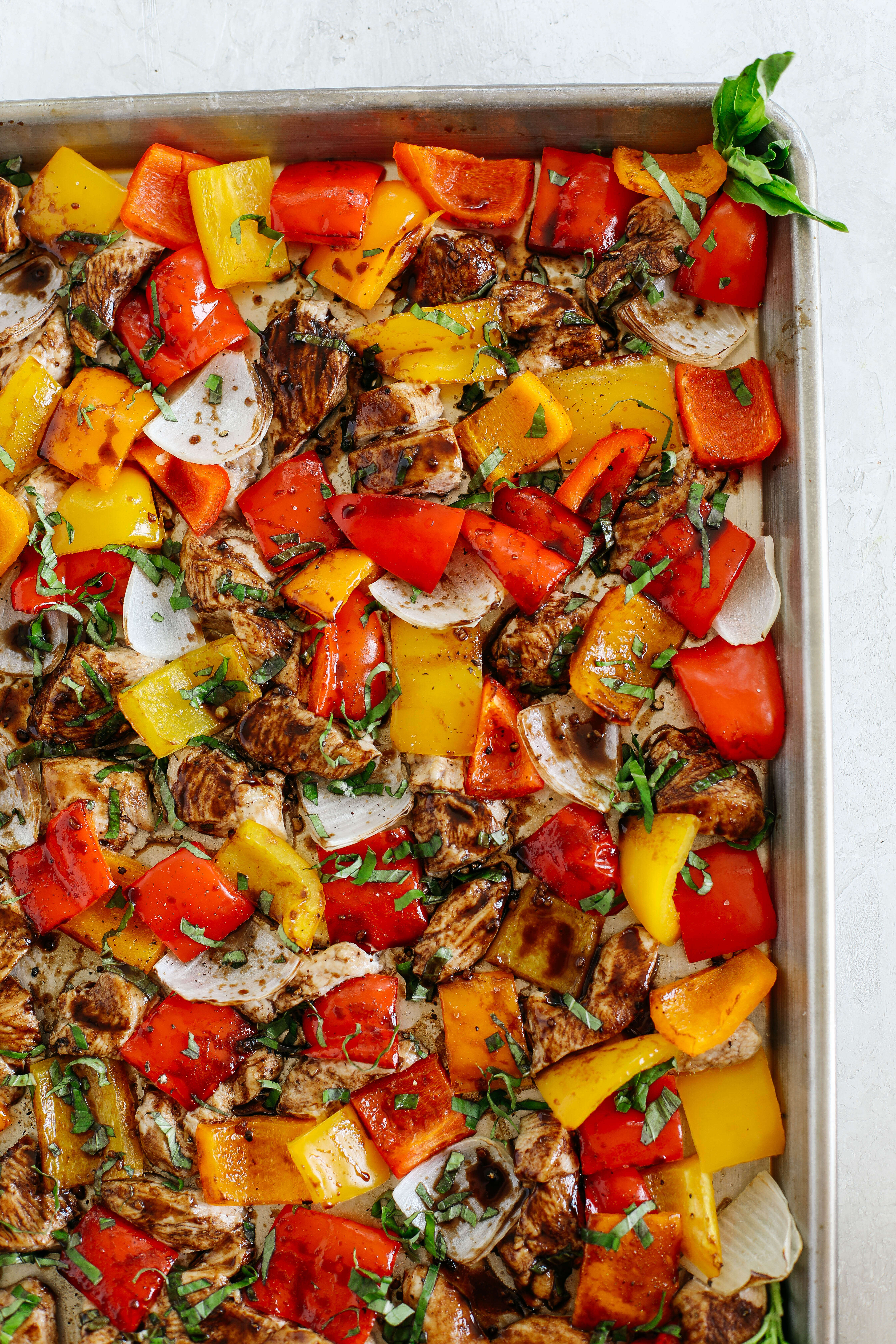 Perfect Sheet Pan Honey Balsamic Chicken and Veggies Recipe