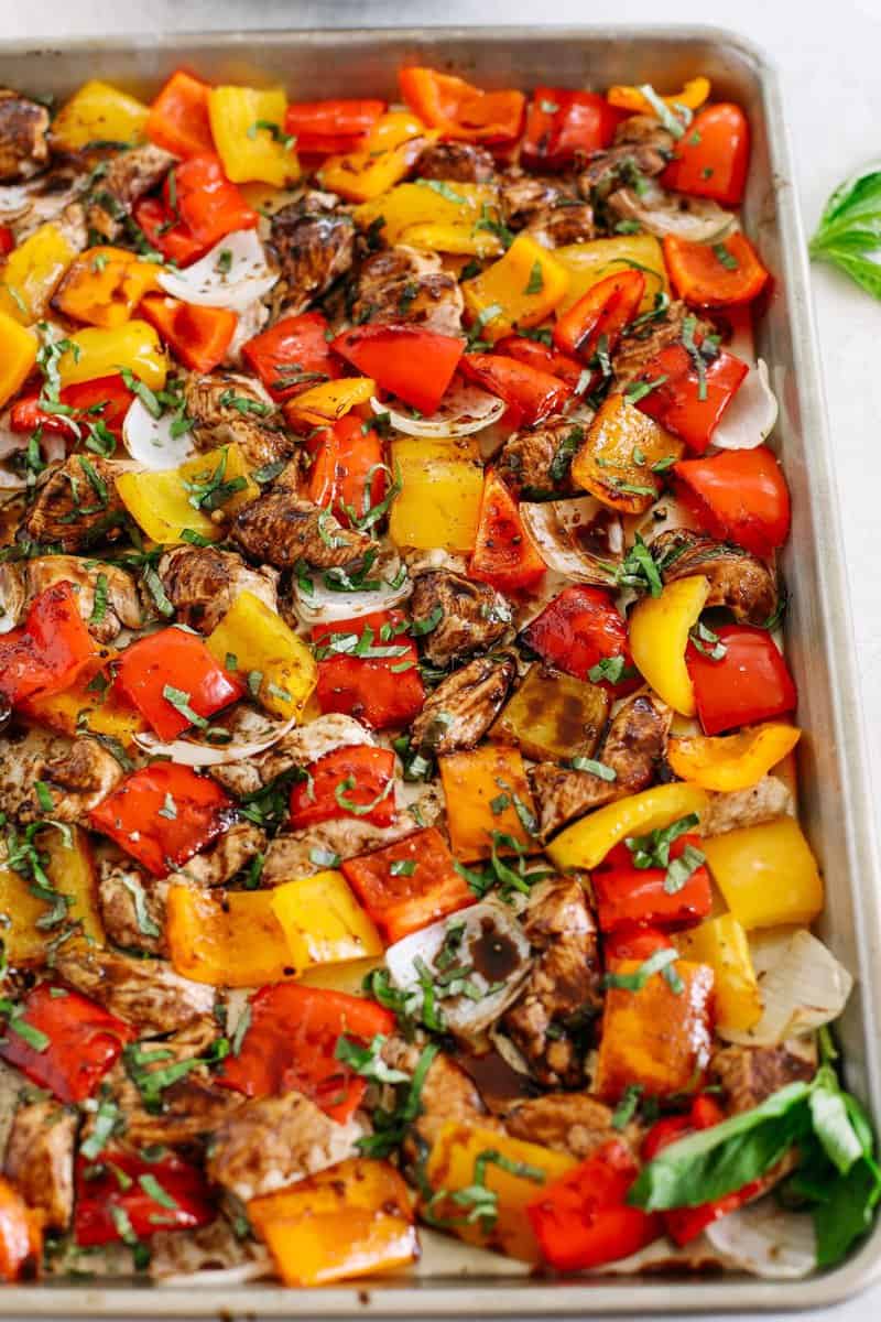 Perfect Sheet Pan Honey Balsamic Chicken and Veggies Recipe