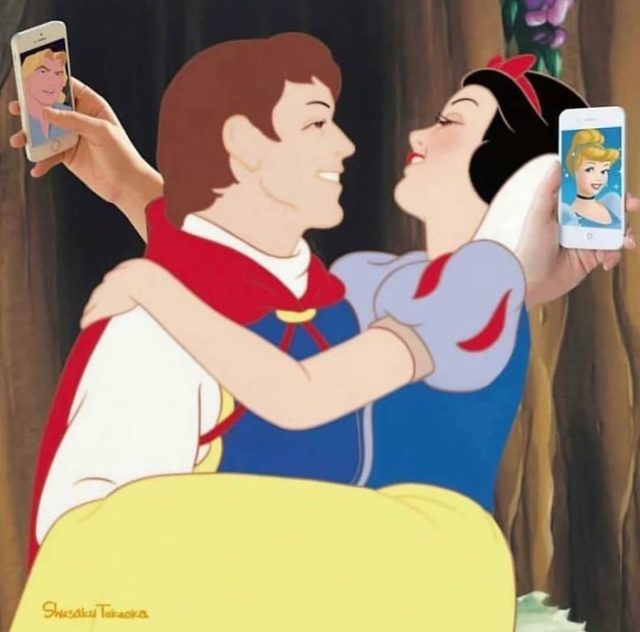 For adults: the artist is funny and even “piquantly” photo-shopping Disney cartoon characters 87