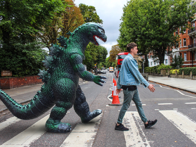 Enjoying Life With a Toy Godzilla! Traveling With A Special Friend&#8230;