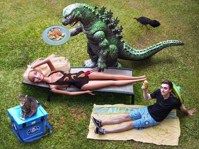 Enjoying Life With a Toy Godzilla! Traveling With A Special Friend&#8230;