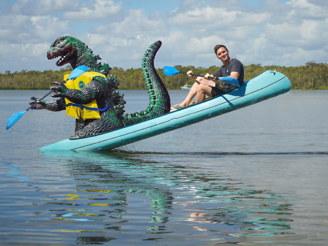 Enjoying Life With a Toy Godzilla! Traveling With A Special Friend&#8230;