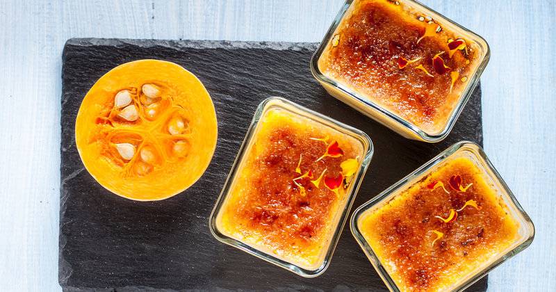 Gentle Pumpkin Flan With Goat Cheese Recipe