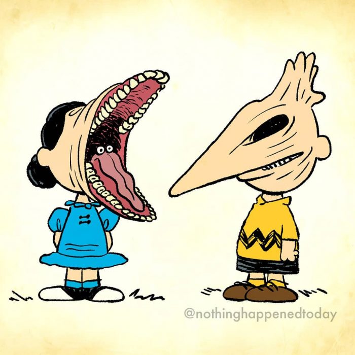 Funny drawings about the secret life of Cartoon characters