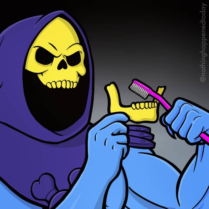 Funny drawings about the secret life of Cartoon characters