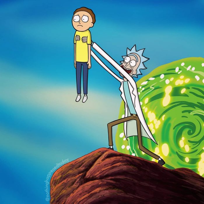 Funny drawings about the secret life of Cartoon characters