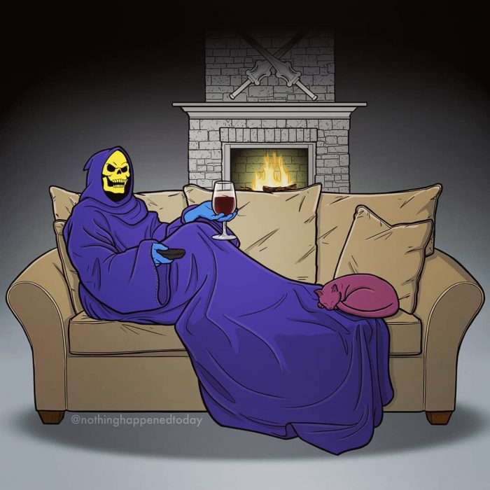 Funny drawings about the secret life of Cartoon characters