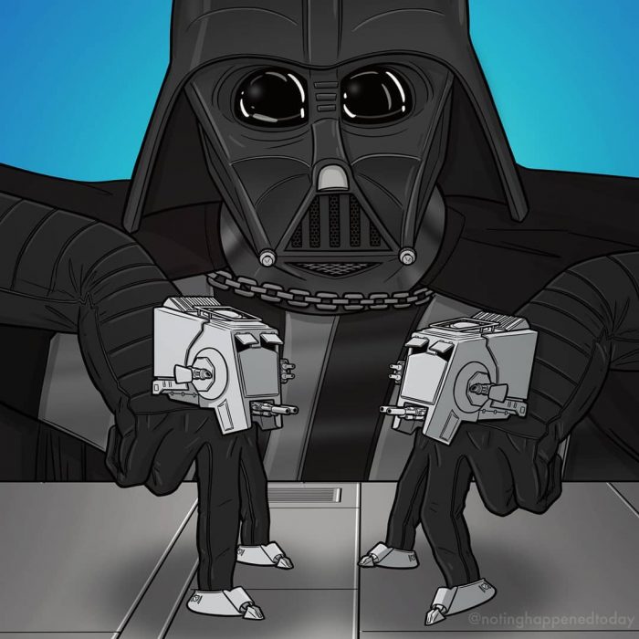 Funny drawings about the secret life of Cartoon characters