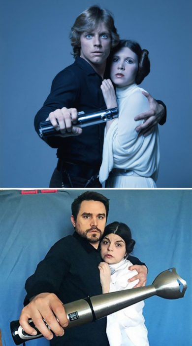 Fascinating Couple recreates scenes from films during quarantine. Real Fun!