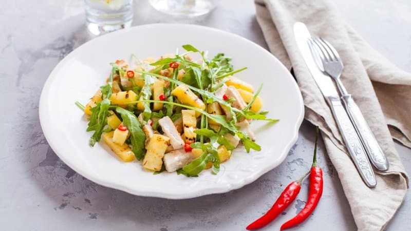 Top 5 Best Recipes of Salads with pineapple
