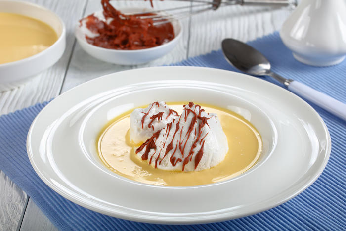 The recipe Of French dessert "Floating Islands" 1 The recipe Of French dessert “Floating Islands”