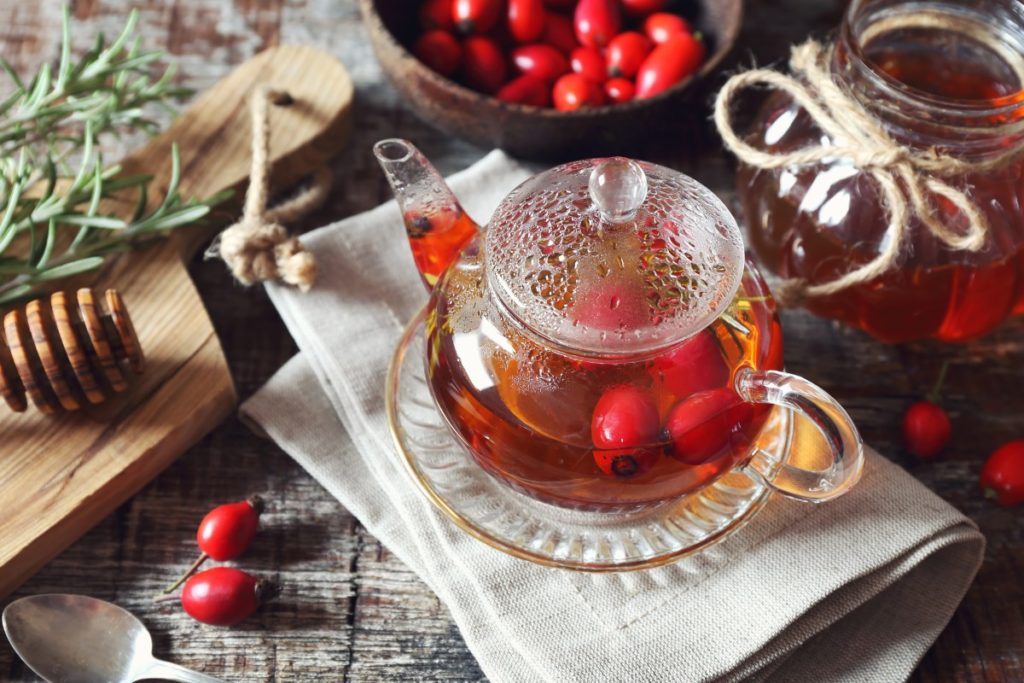 Drinks To Boost Immunity recipe for rosehip and hibiscus tea