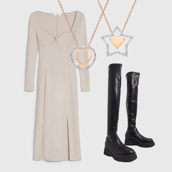 Super Warm knitted dresses 2021 and high boots are our "uniform" for cold weather 2 Super Warm knitted dresses 2021 and high boots are our “uniform” for cold weather