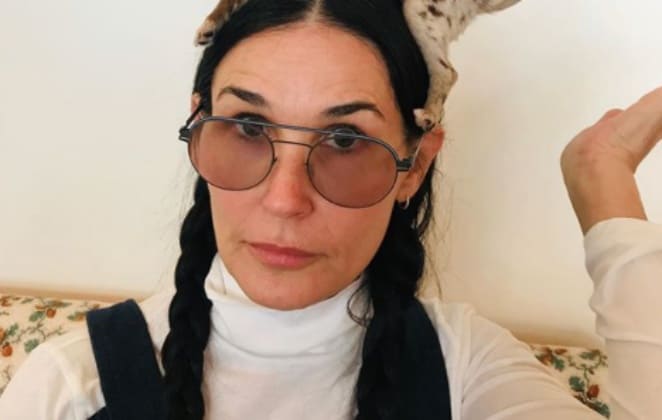 Demi Moore shocked fans with her joker style plastic surgery 36