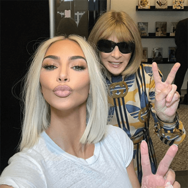 Vogue readers criticized Kim Kardashian and Anna Wintour for a selfie they had together 1 Vogue readers criticized Kim Kardashian and Anna Wintour for a selfie they had together